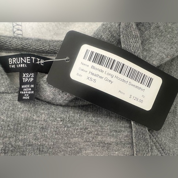 Xs/s Blonde Long Hooded Sweatshirt - Picture 4 of 4